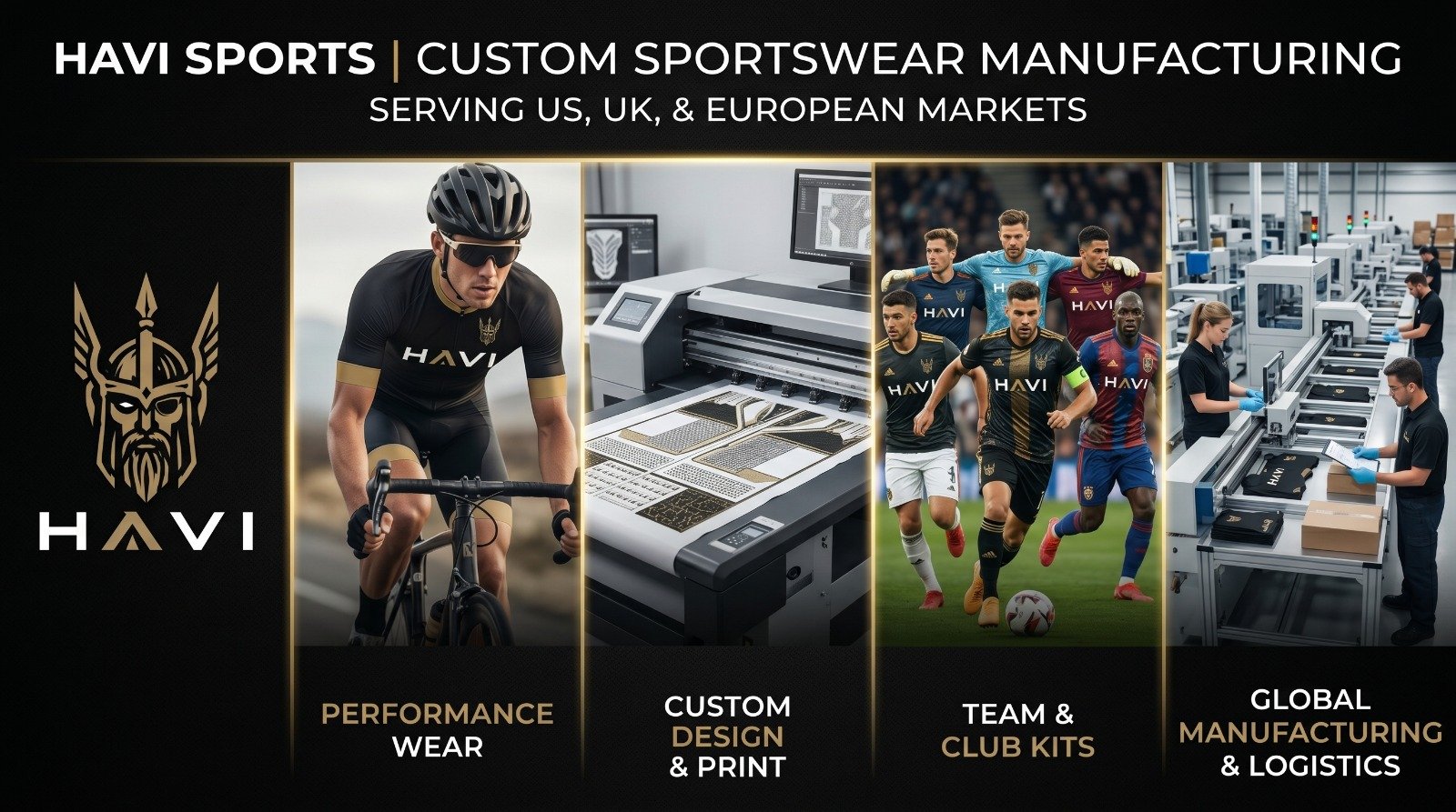 Gridiron uniform line in five colourways